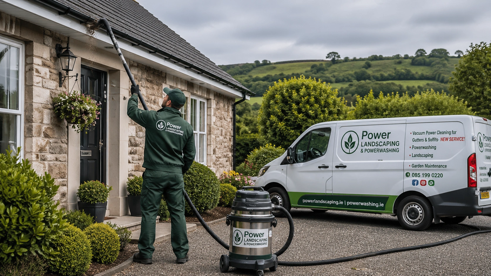 Gutter cleaning and powerwashing Dublin